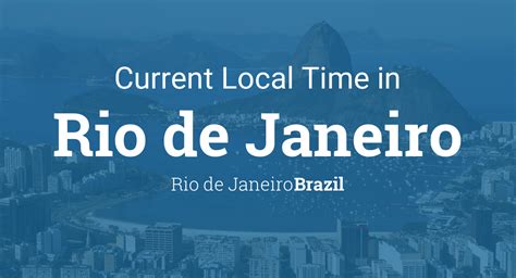 current time in brazil rio de janeiro